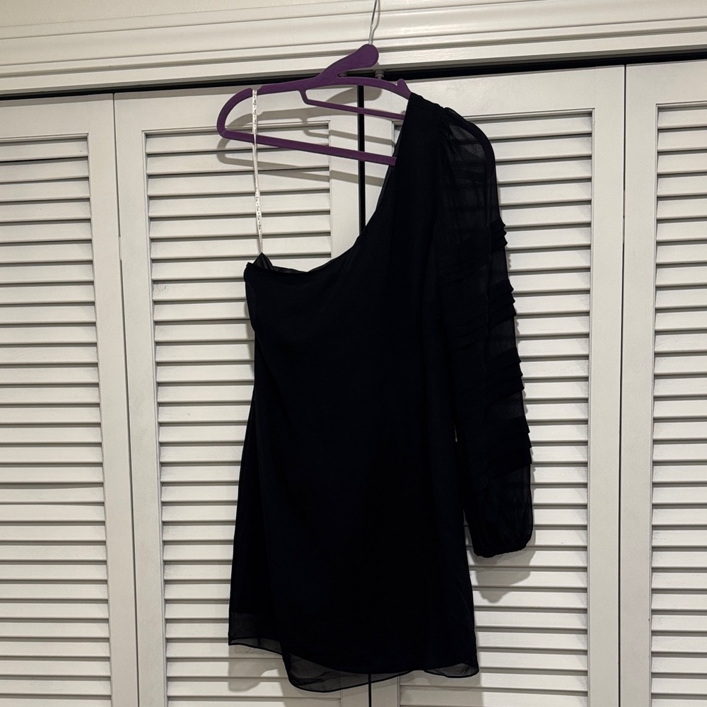 Lilly Pulitzer Black One-Shoulder Dress